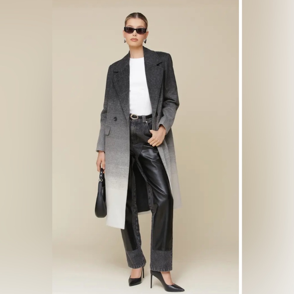 Double face ombré coat